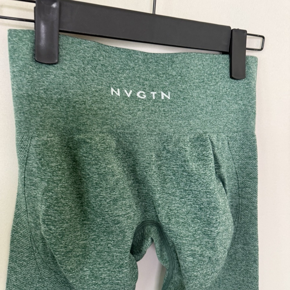 NVGTN Women's Small Green Athletic Work Out Gym Running Leggings Pants - Picture 5 of 9
